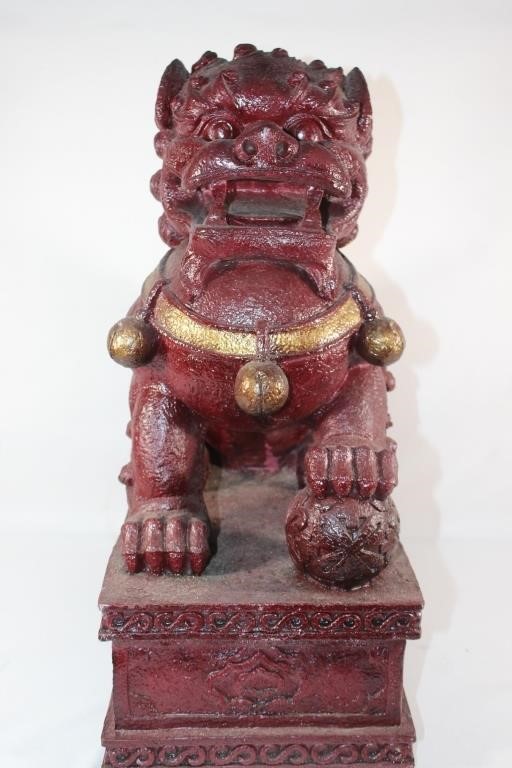 Large Foo Dog - Male - Resin - 20" Tall