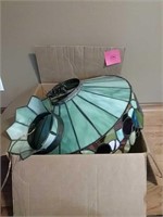 Stained glass light fixture