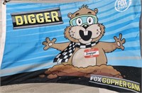 Fox Sports Gopher Cam NASCAR Flag