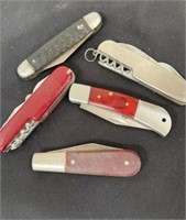 Group of pocket knifes