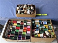 (3 BOXES) ASSORTED SPOOLS OF THREAD