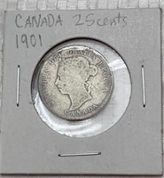 Canada 1901 25 cents