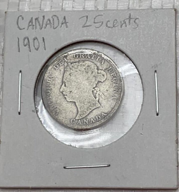 Canada 1901 25 cents