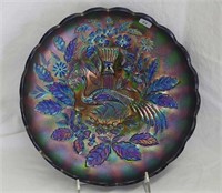 Stippled Peacock at Urn master IC bowl - blue