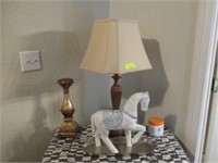 Lamp and misc items