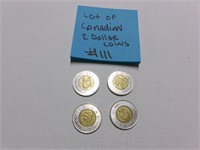 LOT OF CANADIAN 2 DOLLAR COINS