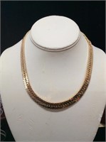 14K  / 28 Grams Italy Herringbone Necklace