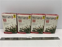 4 Boxes 100 Strand Clear Mini Lights