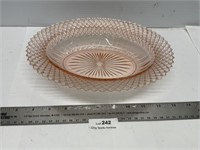 Miss America Pink Depression Glass 10" Oval Dish