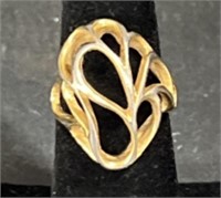 (F) 18K Gold Ring, Unidentifiable If Solid Or