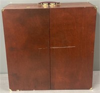 Portable Wood Doll Case Trunk