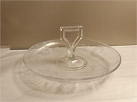 Vintage Carnival Glass Tray w Jewelry