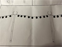 SDMETEI String Light Poles for Outside, 2 Pack