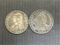 1806, 1819 Draped Bust Large Cent Half Dollars
