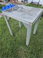 Metal Table- has some rust, discoloration