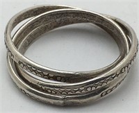 Silver 3 Ring Stack