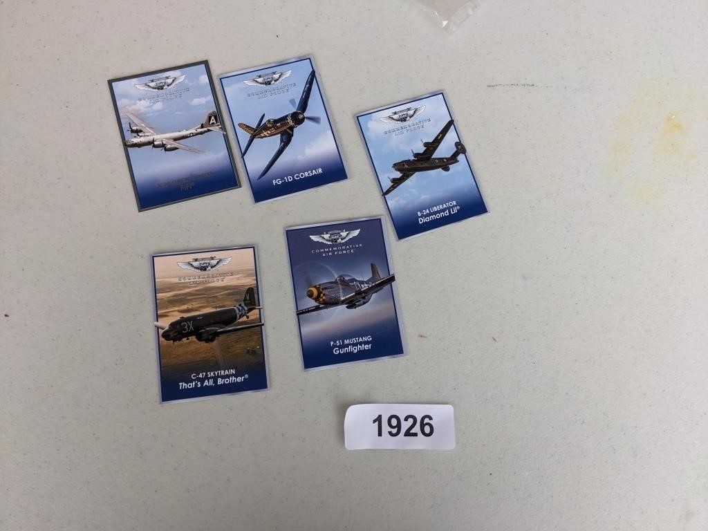 Airplane Trading Cards