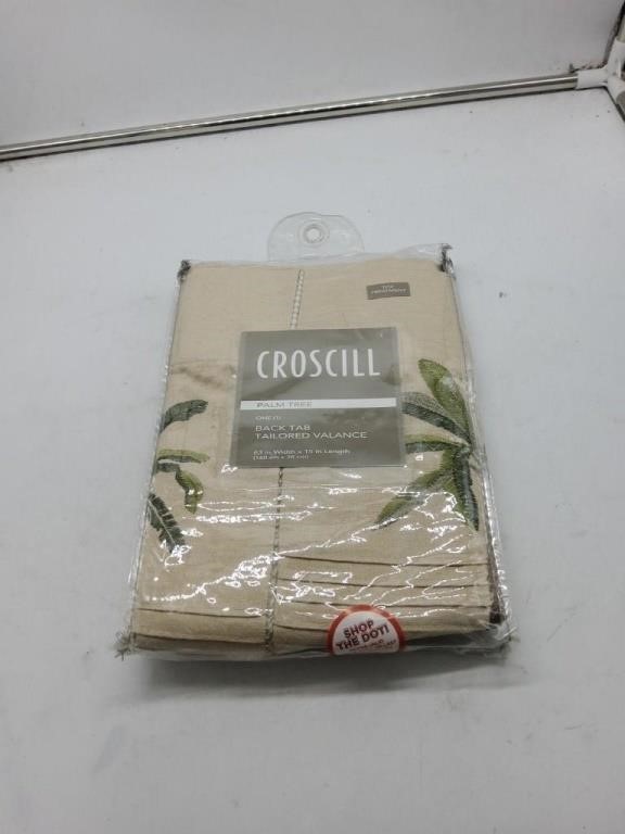 Croscill back tab valance