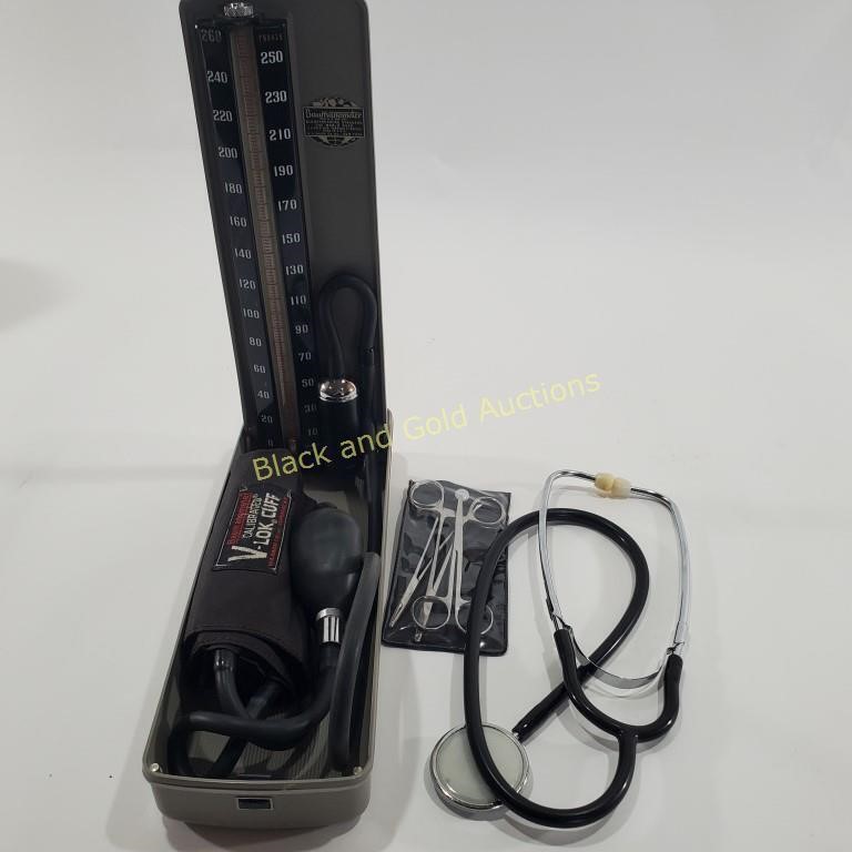 VTG Blood Pressure Cuff, Stethoscope, & Pliers