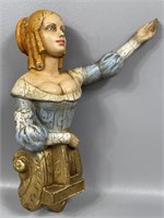 Vintage Alfco NY Hanging Nautical Maiden Bust