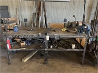 Steel Welding Table 84"x 36" with 4 1/2" Vise &