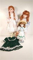 Red Hair Porcelain Dolls: NJS, MM & Hagara