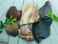 MIXED LOT ROCK STONE LAPIDARY SPECIMEN