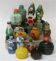 COLLECTION OF SNUFF BOTTLES -SCROLL TO END OF LIST