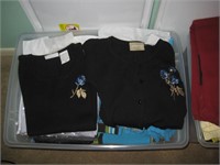 Two Totes of Ladies Nice Clothes Sizes Large to 1X