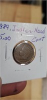 1889 Indian head penny