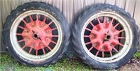 (2) Farmall Tractor Rims & Tires