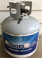 EMPTY STEEL 15 LBS PROPANE TANK CANISTER