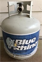 EMPTY STEEL 15 LBS PROPANE TANK CANISTER