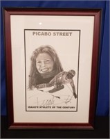 Signed Pencil Sketch of Picabo Street 19" x 25"