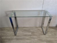 Glass Table 44"L x 16"W x 3'T