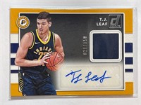 TJ LEAF DONRUSS RELIC AUTOGRAPH /150