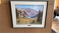 "HIDDEN LAKE" BY MARK OGLE 113/300 SIGNED FRAMED