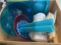 Plastic Bowls, Serving Trays