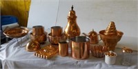 Copper set of items.