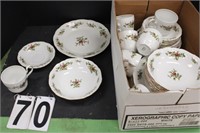 Traditions Fine China 32 Cups, Saucers, Bowls, -