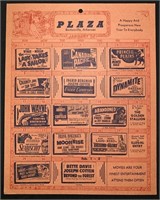1950 Bentonville Movie Advertising Window Card