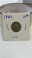 1945 10 cent coin (dime)