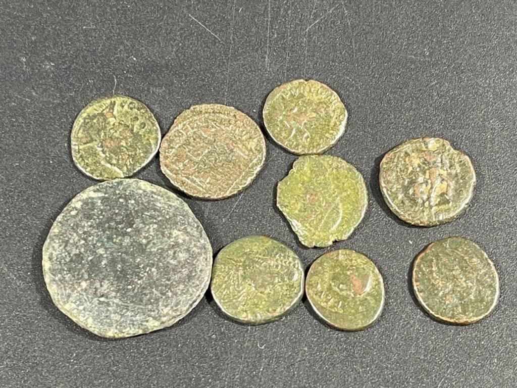 Nine Ancient Roman Era Coins
