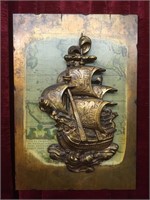 Vintage Tall Ship Theme 3D Plaque