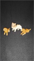 3 small Porcelain Dog Figure's Occupied Japan