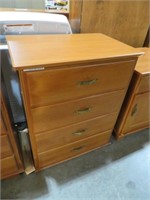 WOOD DOVE TAIL 4 DRAWER CHEST
