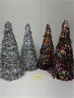 Cone Cylinder Trees Silver & Multicolored