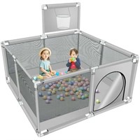 One Size  HDJ 50 Baby Playpen with Basketball Hoop