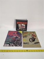 motorcycle and dirt bike magazines and book