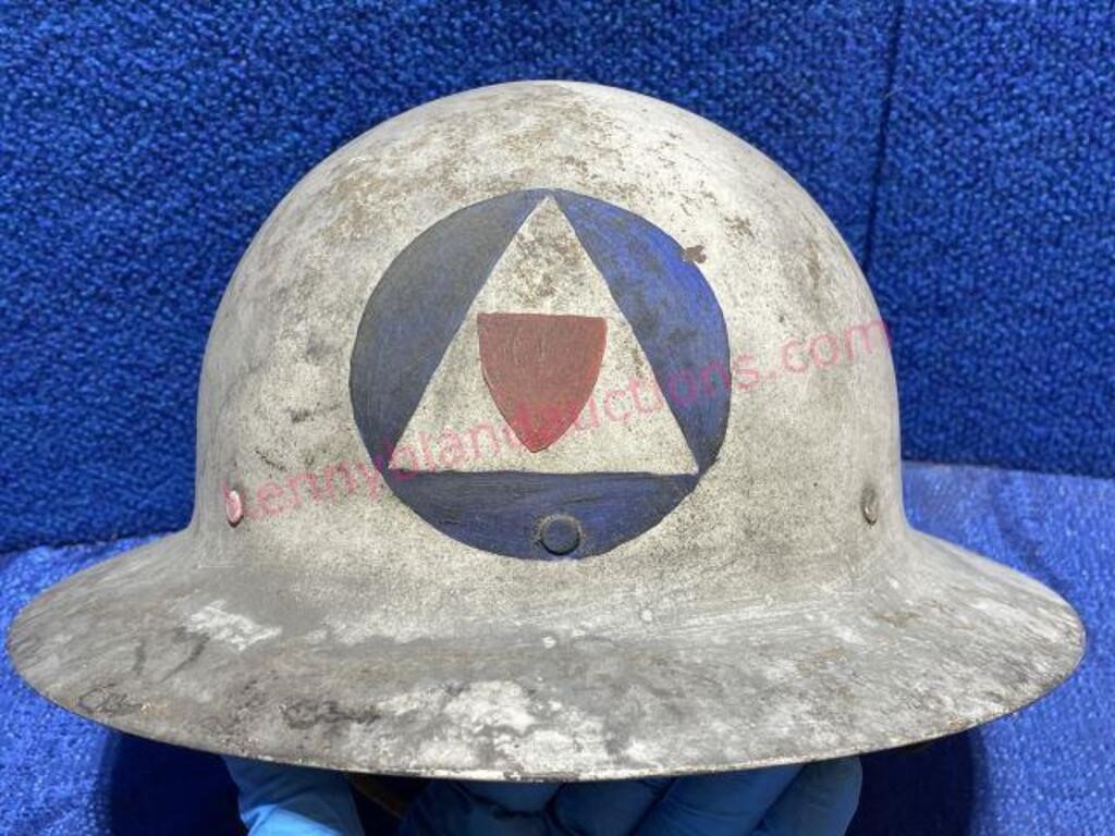 Old "US Civil Defense" metal helmet